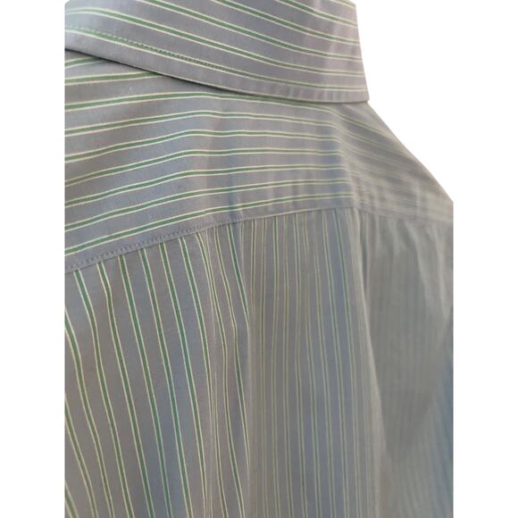 Lilly Pulitzer Vintage White Tag Blue/Green Button-Up Fitted Dress Shirt Size 4 - Picture 7 of 8